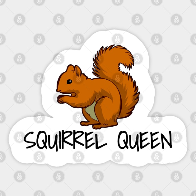 Squirrel Queen Sticker by LunaMay